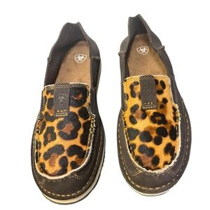 🐆 Ariat Women's Cruiser Leopard Hair-On Slip-On Shoes (Size 8B)
